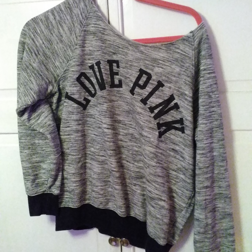 PINK Sweatshirt 'Over the Shoulder style'